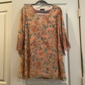 ASTR floral shift dress